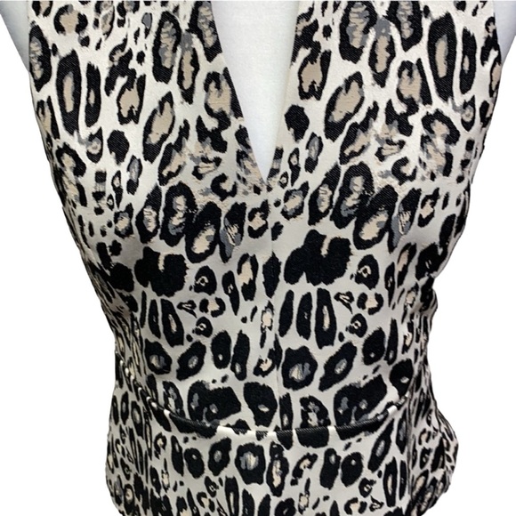 Ann Taylor Leopard Peplum Blouse - Picture 3 of 6